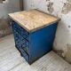 Meuble établi rangement militaire industriel bleu