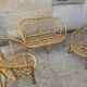 Salon de jardin Vintage en bambou et rotin - Années 60/70