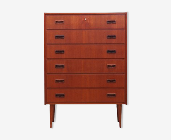 Commode en teck, design danois, années 1970, fabriqué au Danemark