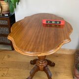 19th century violin pedestal table with tilting top