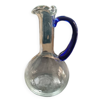 Huilier en verre bleu