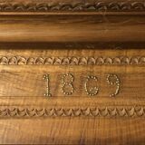 Breton wedding armoire in chestnut - Dated 1869