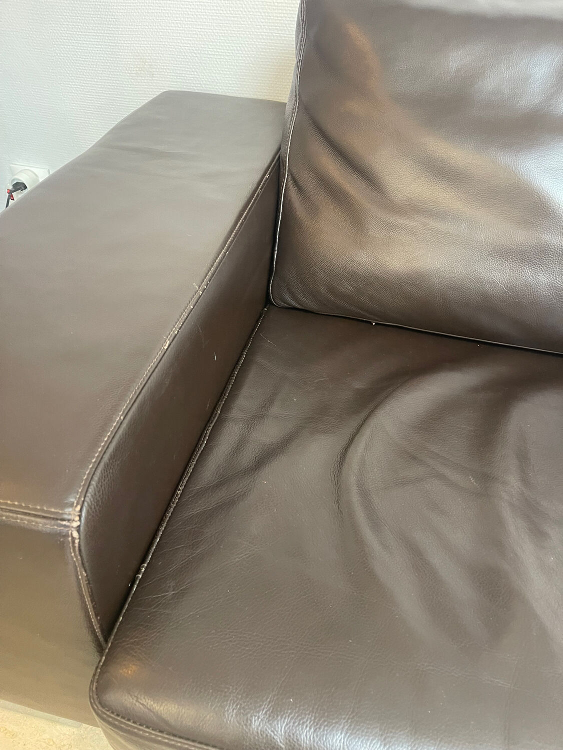 "Bahia" canapé BoConcept brown leather, 2016