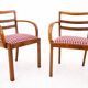 Paire de fauteuils Art Déco, Pologne, milieu du XXe siècle.
