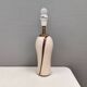 Table lamp in crackled ceramic with brass top, by Jenkin, 1970s.