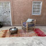 Colorful Boujad Moroccan rug - 98 x 300 cm