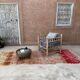 Colorful Boujad Moroccan rug - 98 x 300 cm
