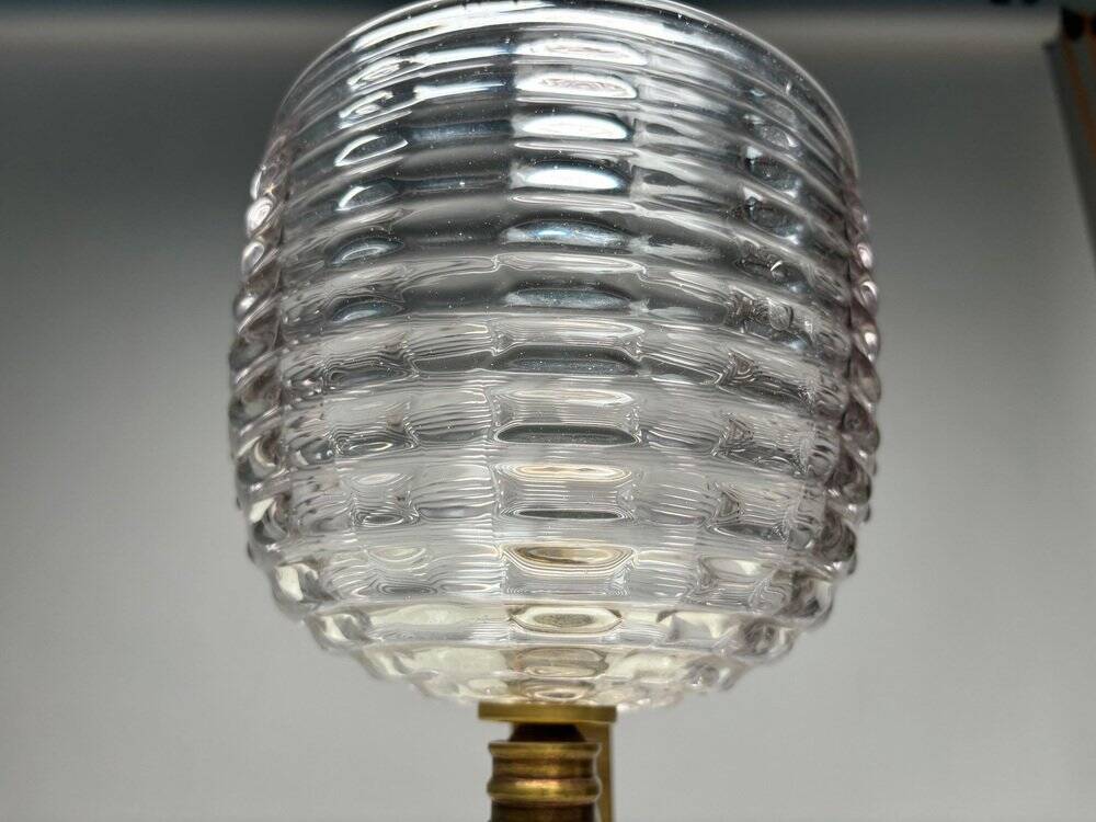 Wall Light in Blown Murano Glass and Brass attributed to Ercole Barovier, Italy, 1940s