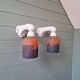 Pair of Art Deco wall sconces in multicoloured porcelain and frosted glass.