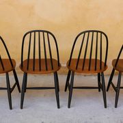 Set of 4 chairs Scandinavian by Sven Erik Fryklund for Hagafors Stolfabrik