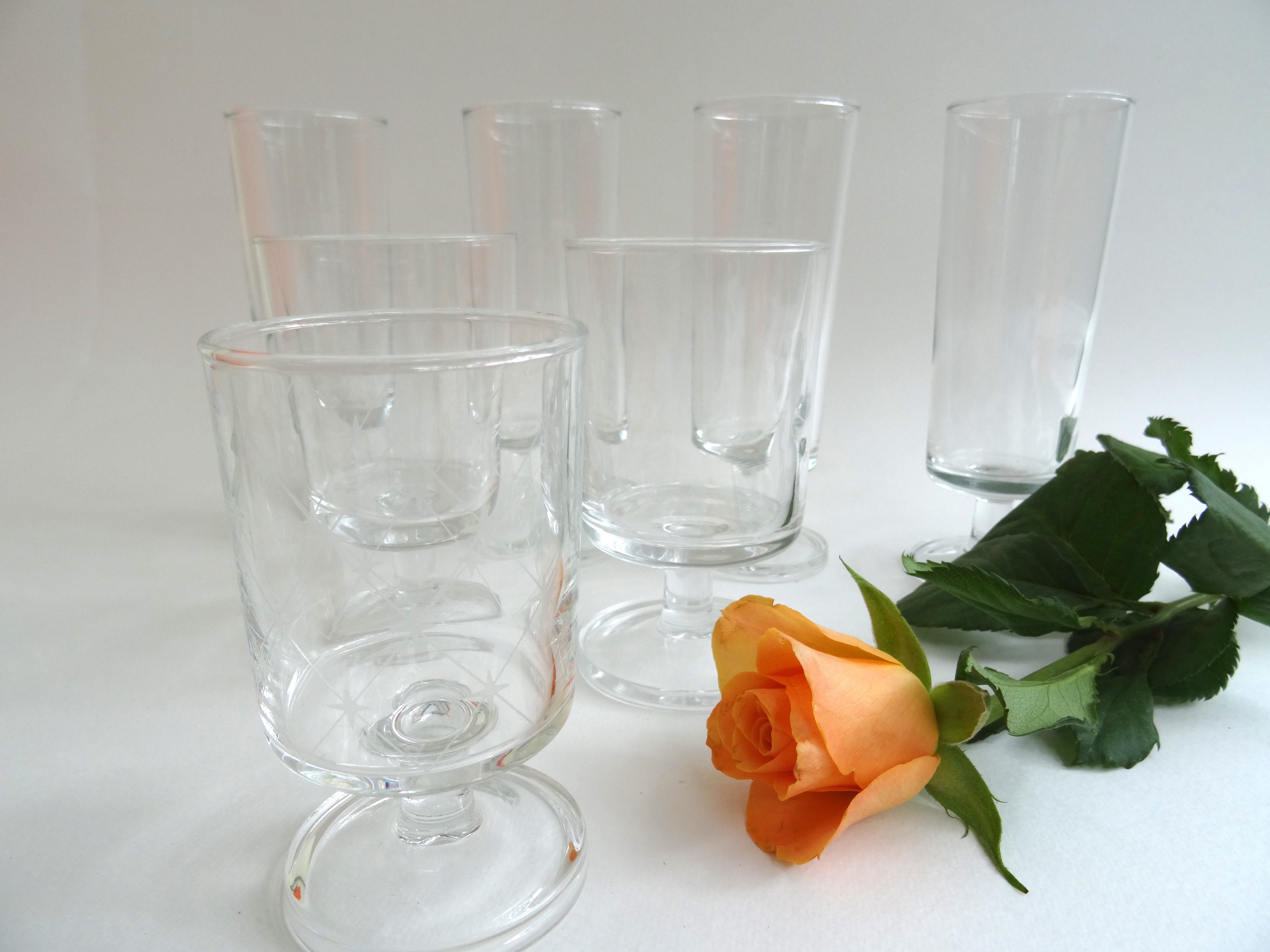 Lot de différents verres Cavalier