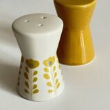 Vintage Scandinavian style ceramic salt and pepper shakers