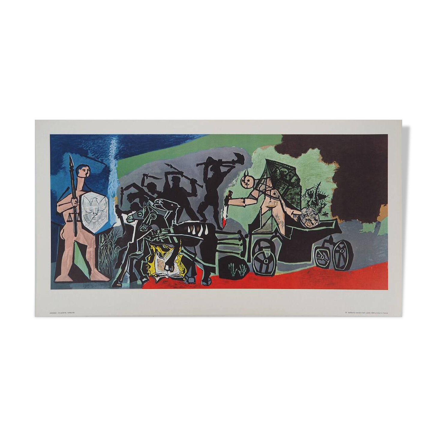 Pablo Picasso: The War - Color Lithograph