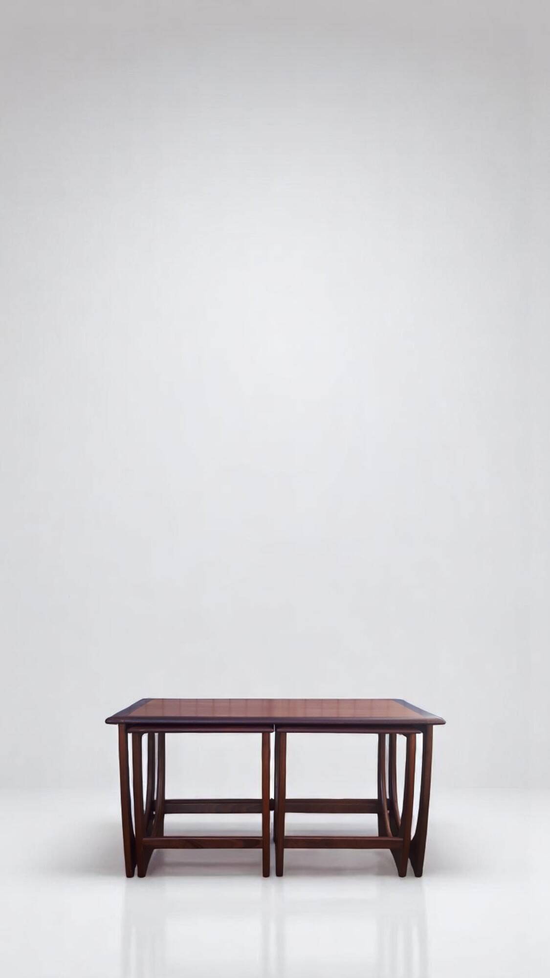 Vintage 1960s Scandinavian teak nesting tables with g plan