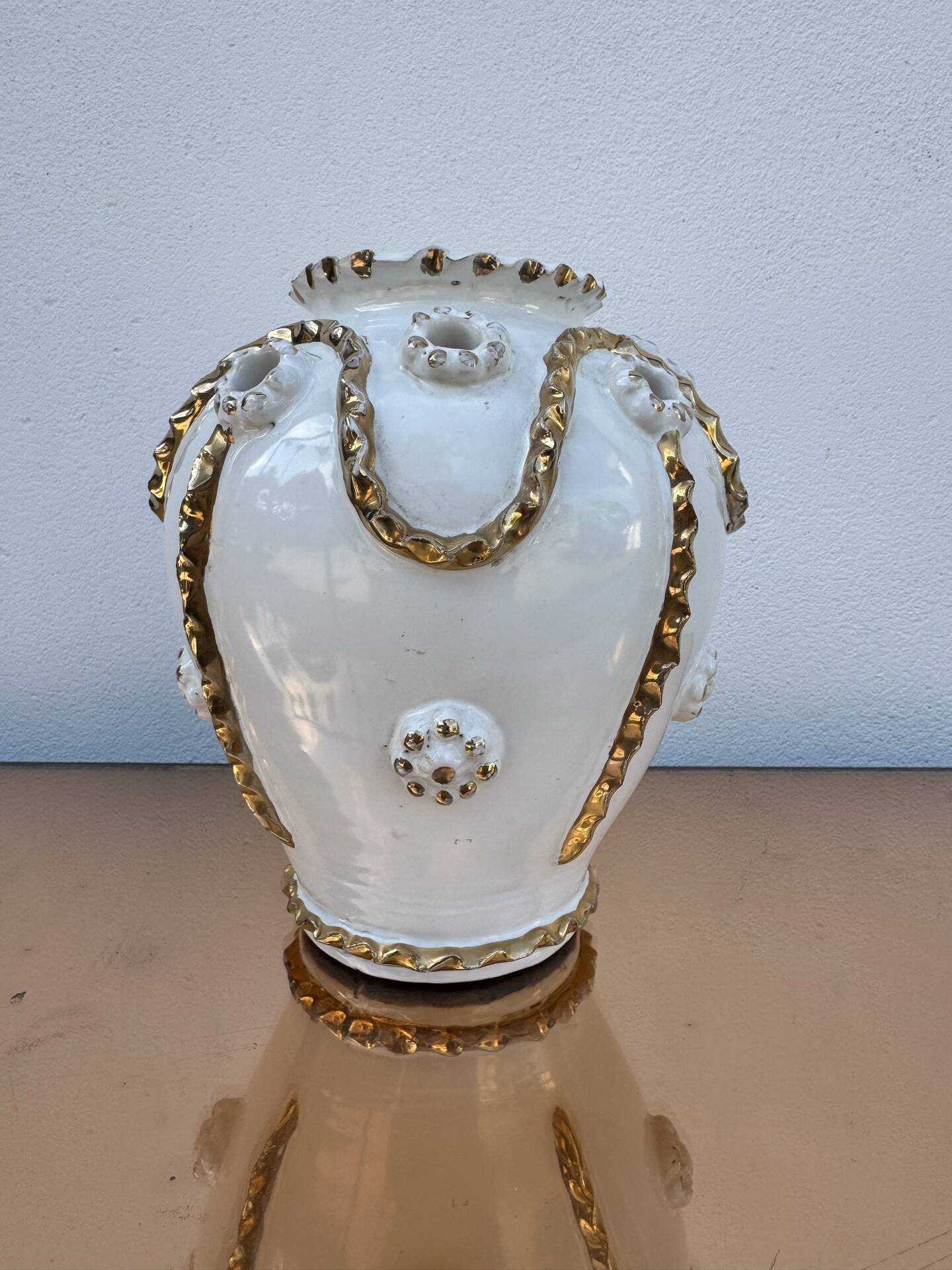 Vase pique fleurs Émile Tessier Malicorne années 50