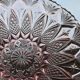Vintage pink glass fruit bowl – ø 33 cm, h 7 cm