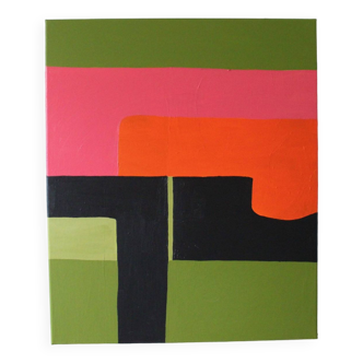 Abstrait contemporain coloré "gioia"