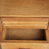 Coiffeuse Art Déco / École de La Haye en chêne. Années 1930