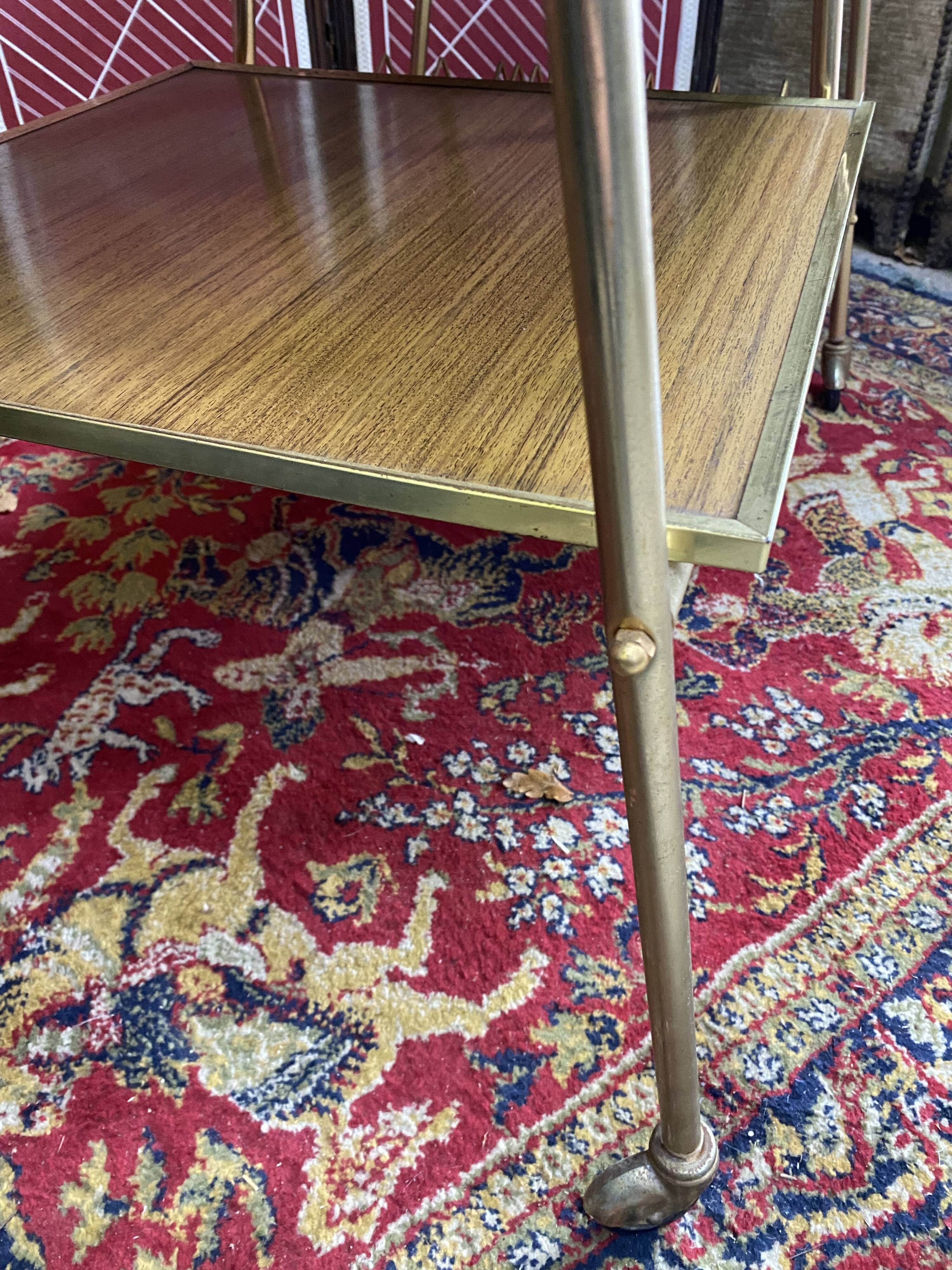 Service range vinyls trolley on wheels of the 70's