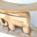 Tabouret ancien en bois, Art africain Ashanti du Ghana