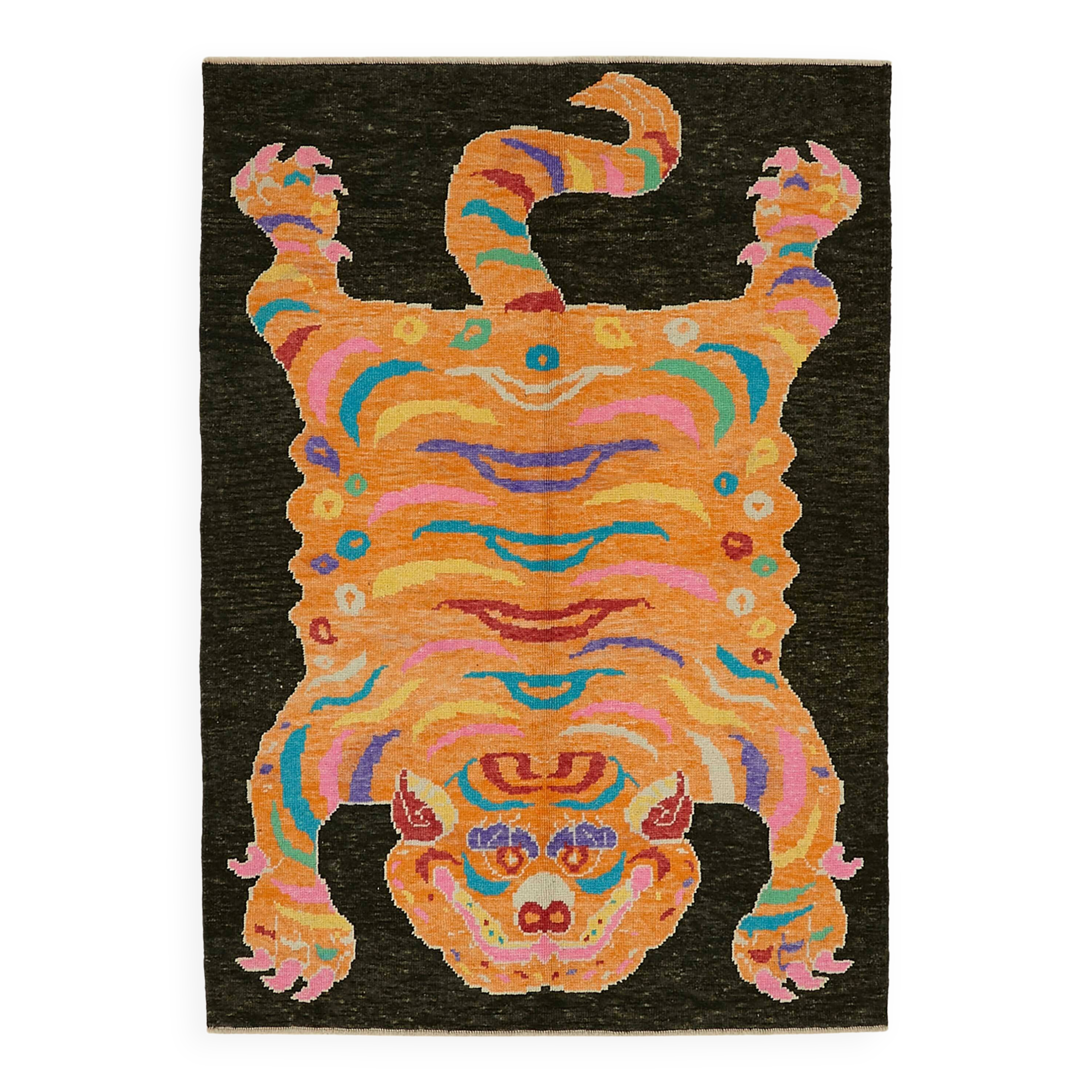 Turkish Handknotted Wool Tiger Rug  170 cm x 240 cm