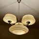Large Art Deco pendant light in glass, 1930s