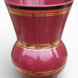 Earthenware vase from Gien 1940-60