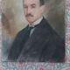 Pastel man portrait