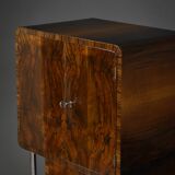 Art Deco Bar Cabinet – asymmetrical form – Poland, 1930s