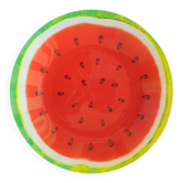 Assiette plate en verre à décor pastèque
