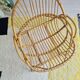 Rattan basket armchair, 1960s