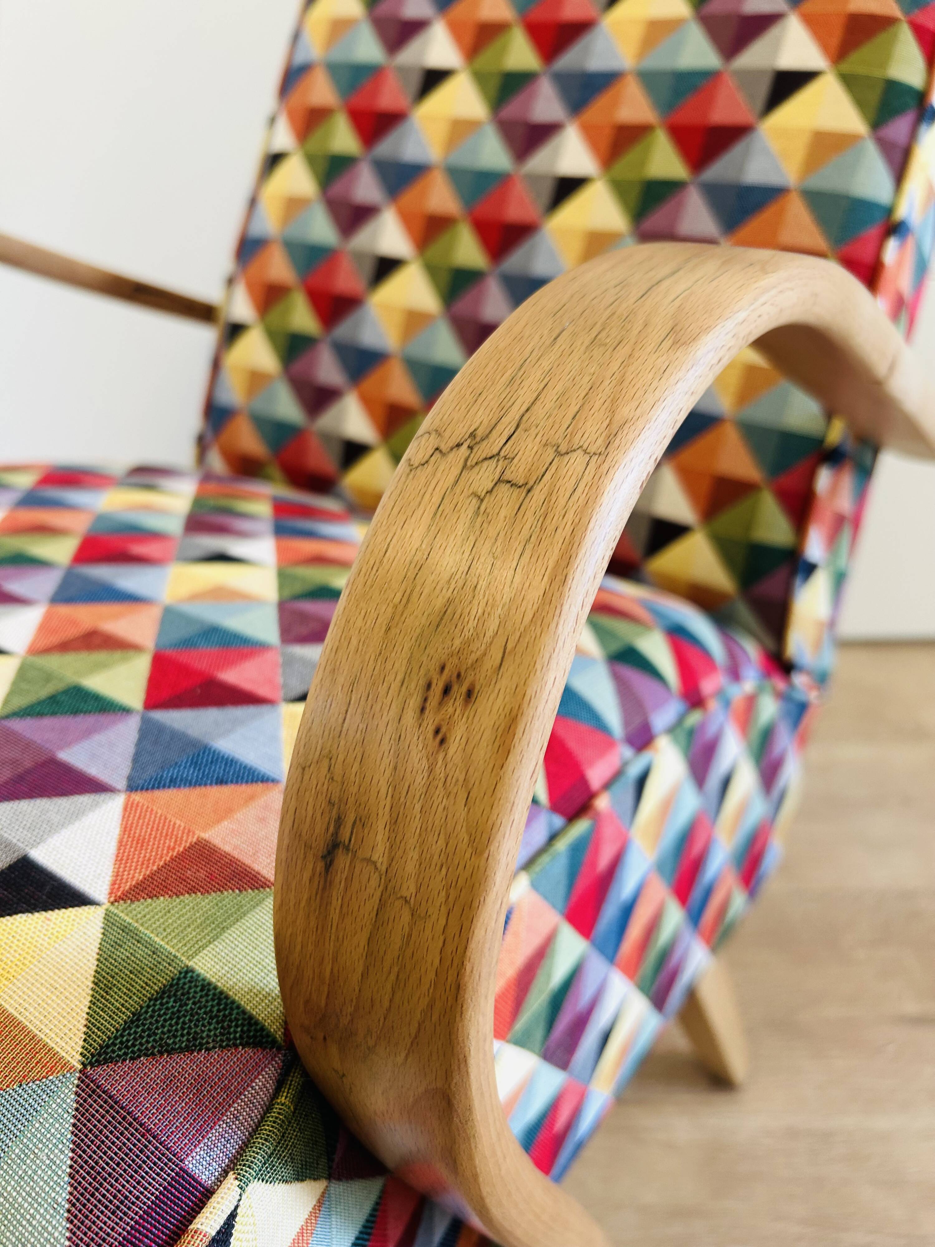 Lounge Arm Chai by Jaroslav Šmidek for Ton, Czechoslovakia 1960’s