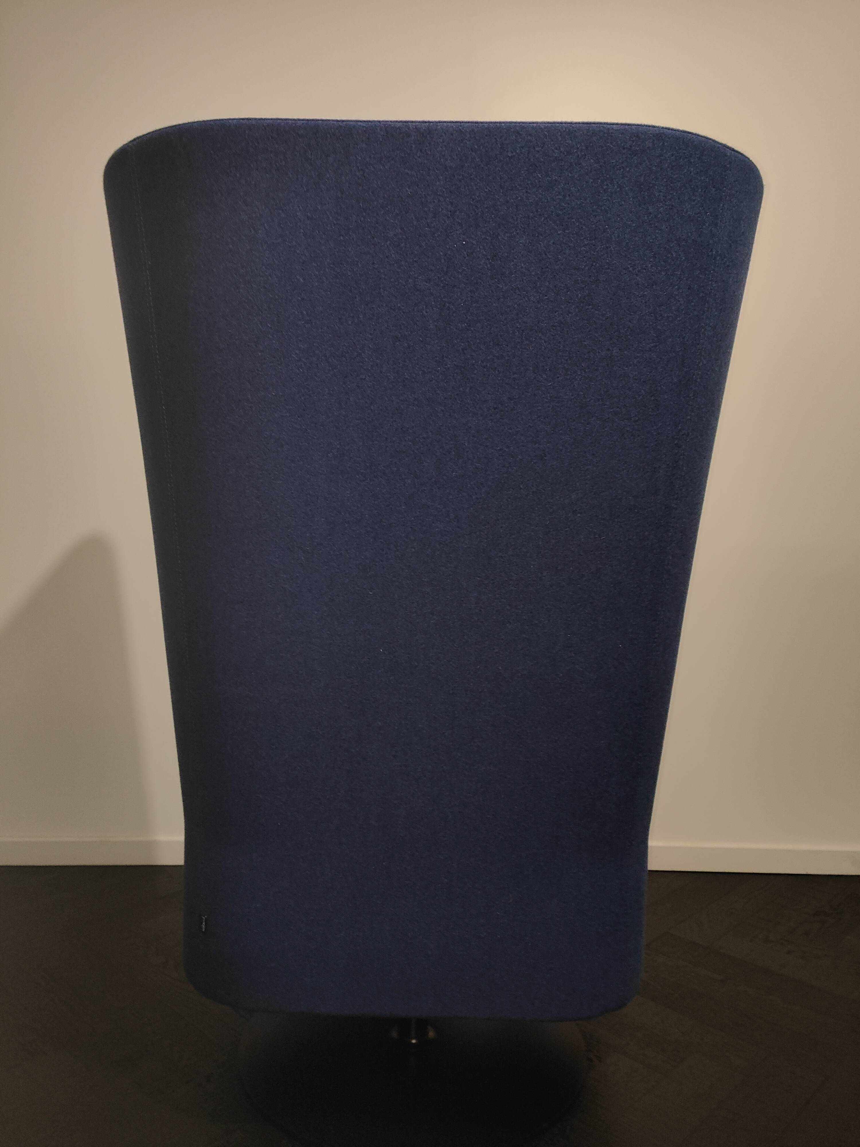 Sitland Cell128 acoustic armchair in blue fabric