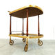 Neoclassical brass drinks trolley, 1960s
