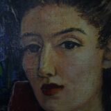 Potrait woman oil on canvas 1946