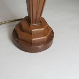Lampe à poser 1930 art déco bois marbre de Verone