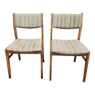 Pair of scandinavian chairs 70s