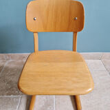 Pair of children's chairs by Casala in solid beech, 1960s.