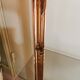 Étagère vintage métal doré et verre fumé