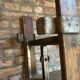 Industrial wall shelf