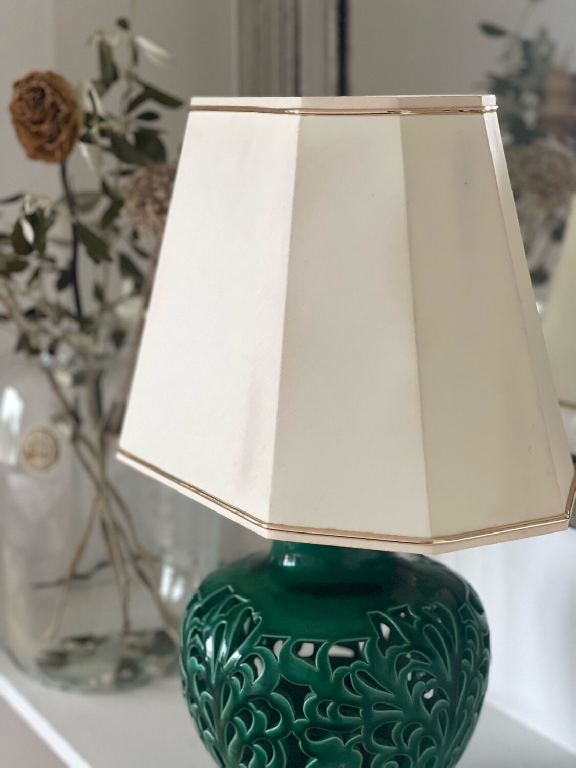Antique ceramic lamp