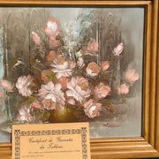 Tableau bouquet of flowers magnesco