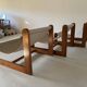 Sling chair in pine, canvas and sheepskin, 1970s