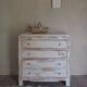Chest of drawers white patina