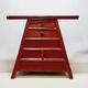 Old chinese barber hairdresser stool 19th xixth century in lacquered wood