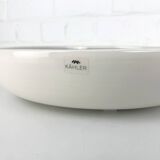 Large ceramic bowl or dish from Kähler, Denmark, striped pattern