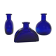 Set de 3 flacons en verre, vintage 1970