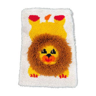 Children's lion wool rug