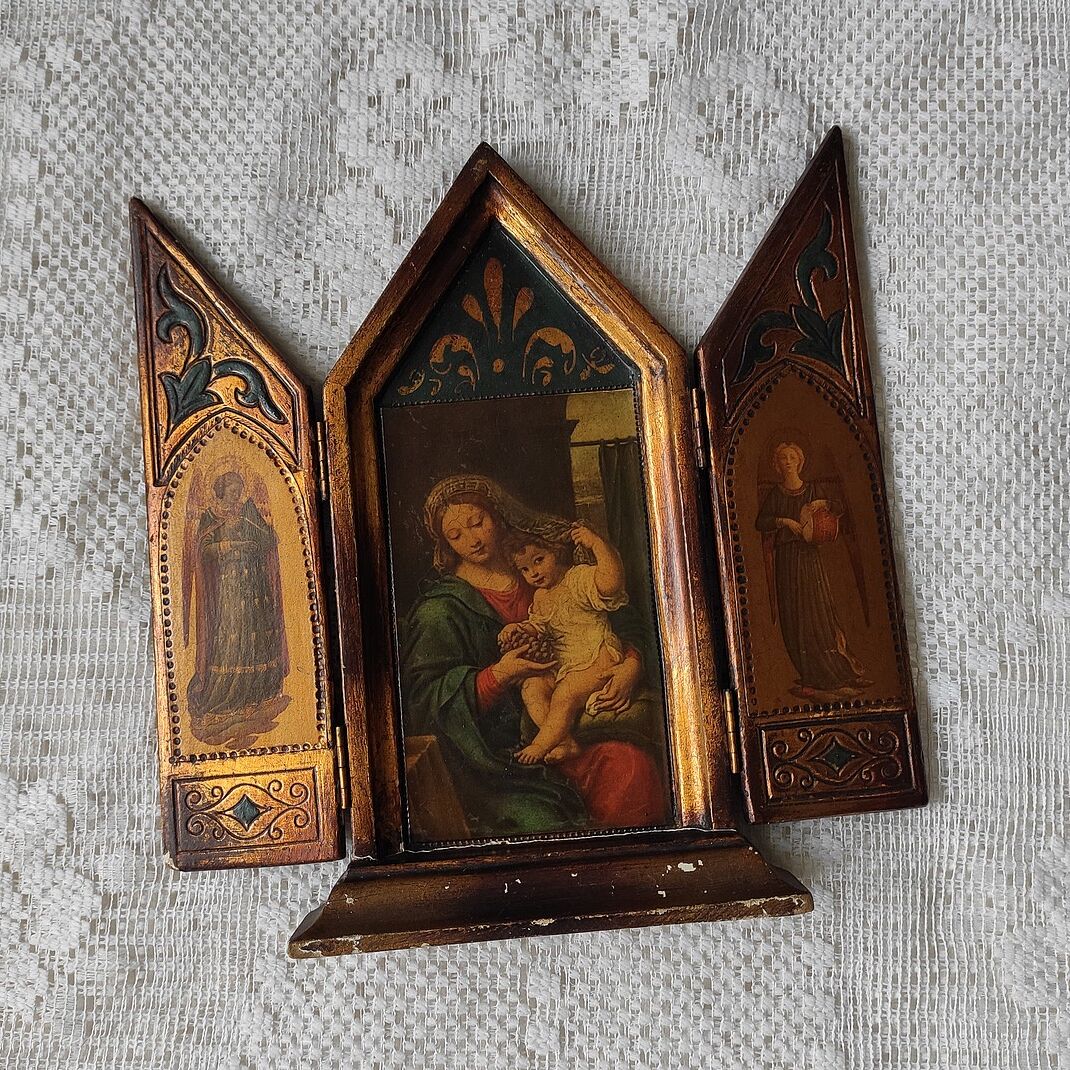 Religious triptych