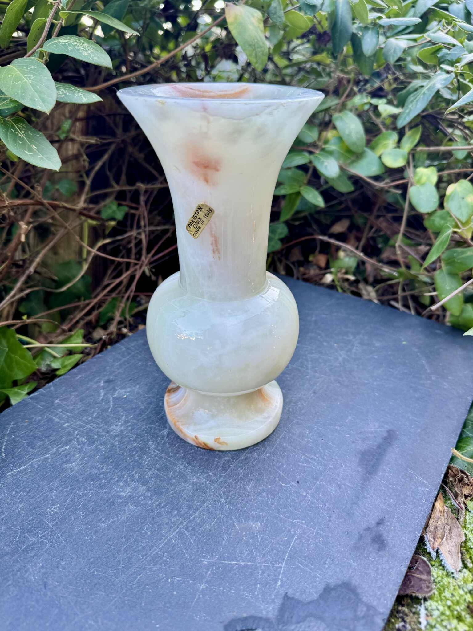 Large onyx vase Italy 1960s